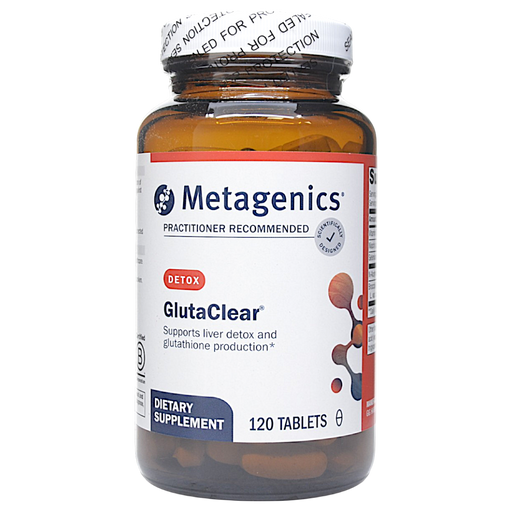 Metagenics GlutaClear, 120 tablets, front of bottle