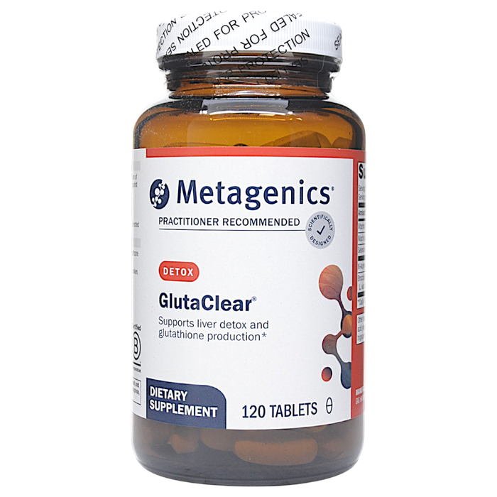 Metagenics GlutaClear, 120 tablets, front of bottle