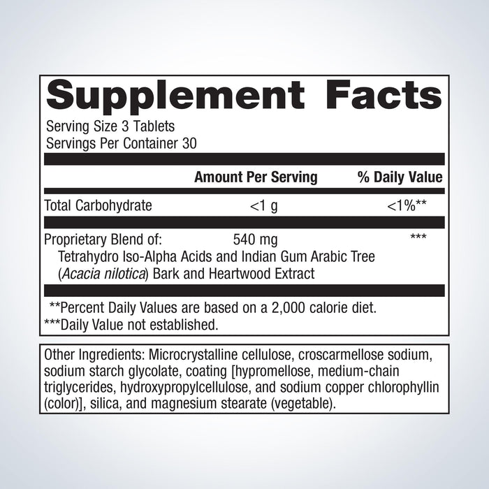Metagenics Insulin Guard 90 tablets supplement facts label