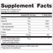 Metagenics MCT Powder 50 servings supplement facts label