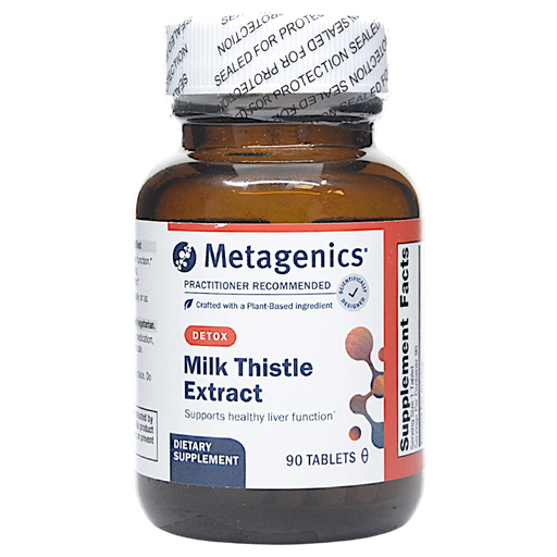 Metagenics Milk Thistle Extract 112 mg, 90 tablets, front of bottle