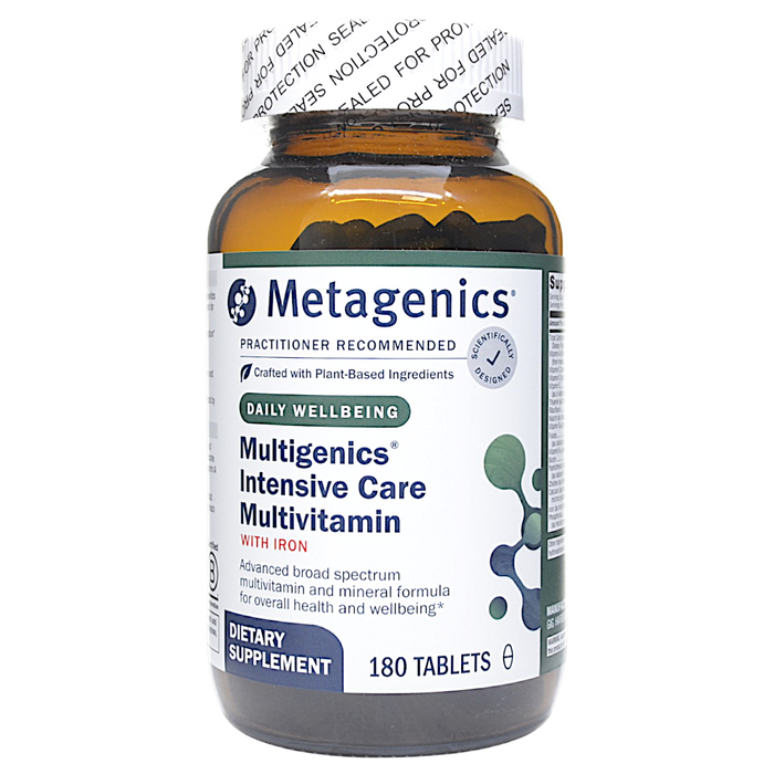 Metagenics Multigenics Intensive Care with Iron, 180 tablets, front of bottle