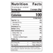Metagenics Perfect Protein Whey Chocolate 30 servings nutrition facts label