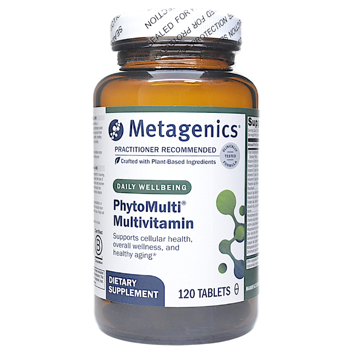 Metagenics PhytoMulti Multivitamin, 120 tablets, front of bottle