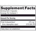 Metagenics SpectraZyme Gluten Digest Enzymes 40 capsules supplement facts label