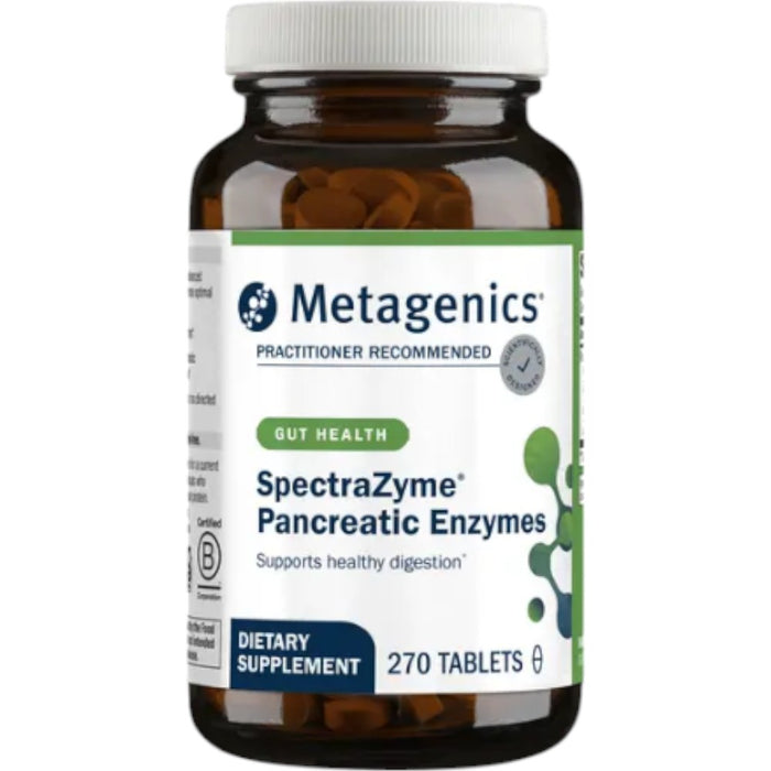 Metagenics SpectraZyme Pancreatic Enzymes, 270 tablets, front of bottle