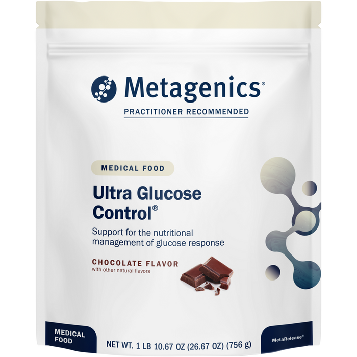 Metagenics Ultra Glucose Control Chocolate, 14 servings, front of pouch