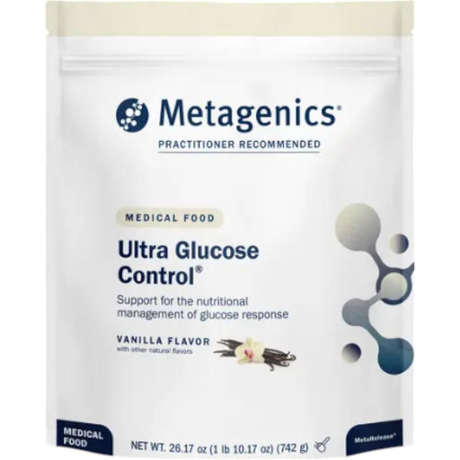 Metagenics Ultra Glucose Control Vanilla, 14 servings, front of pouch