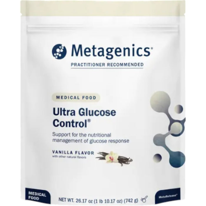 Metagenics Ultra Glucose Control Vanilla, 14 servings, front of pouch