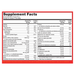 Metagenics UltraClear Detox Powder Vanilla 21 servings supplement facts panel, close-up
