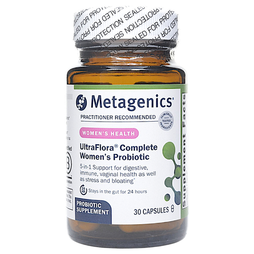 Metagenics UltraFlora Complete Women's Probiotic, 30 capsules, front of bottle