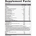 Metagenics Wellness Essentials Active Daily Packs 30 packets supplement facts label