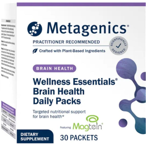 Metagenics Wellness Essentials Brain Health Daily Packs, 30 packets, front of box