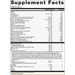 Metagenics Wellness Essentials Healthy Balance Daily Packs 30 packets supplement facts label