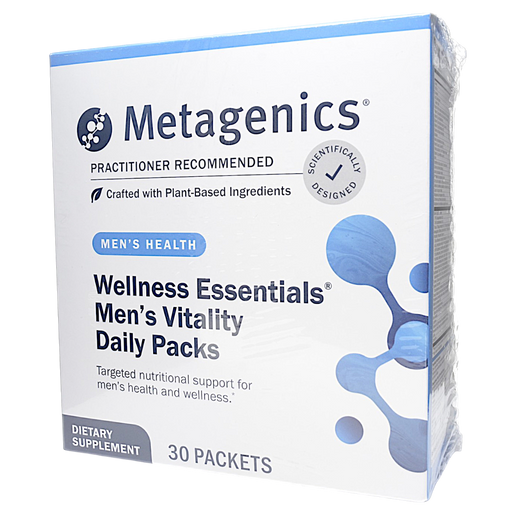 Metagenics Wellness Essentials Men's Vitality Daily Packs, 30 packets, front of box