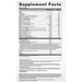 Metagenics Wellness Essentials Women's Daily Packs 30 packets supplement facts panel, close-up