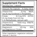 MethylPro L-Methylfolate 5 mg + Cofactors 30 capsules supplement facts label