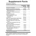 Natura Health Products Digest Mend 180 capsules supplement facts label