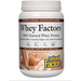 Natural Factors Whey Factors 100% Natural Whey Protein, Chocolate, 2 lb, front of tub