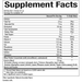 Natural Factors Whey Factors 100% Natural Whey Protein, Chocolate 2 lb supplement facts label