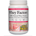 Natural Factors Whey Factors 100% Natural Whey Protein, Strawberry, 2 lb, front of tub