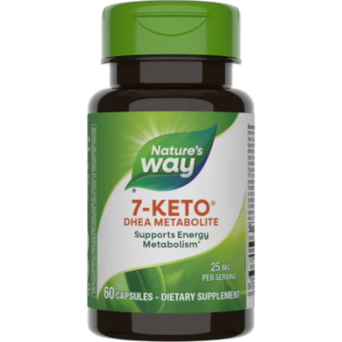 Nature's Way 7-KETO DHEA 25 mg, 60 capsules, front of bottle