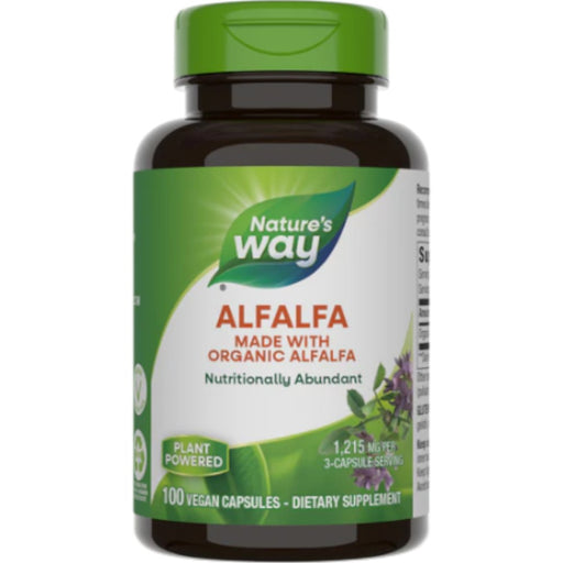 Nature's Way Alfalfa Leaves, 100 capsules, front of bottle