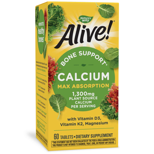 Nature's Way Alive! Calcium Bone Support, 60 tablets, front of box