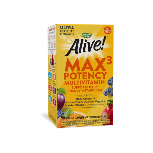Nature's Way Alive! Multi-Vitamin (no iron), 90 tablets, front of bottle