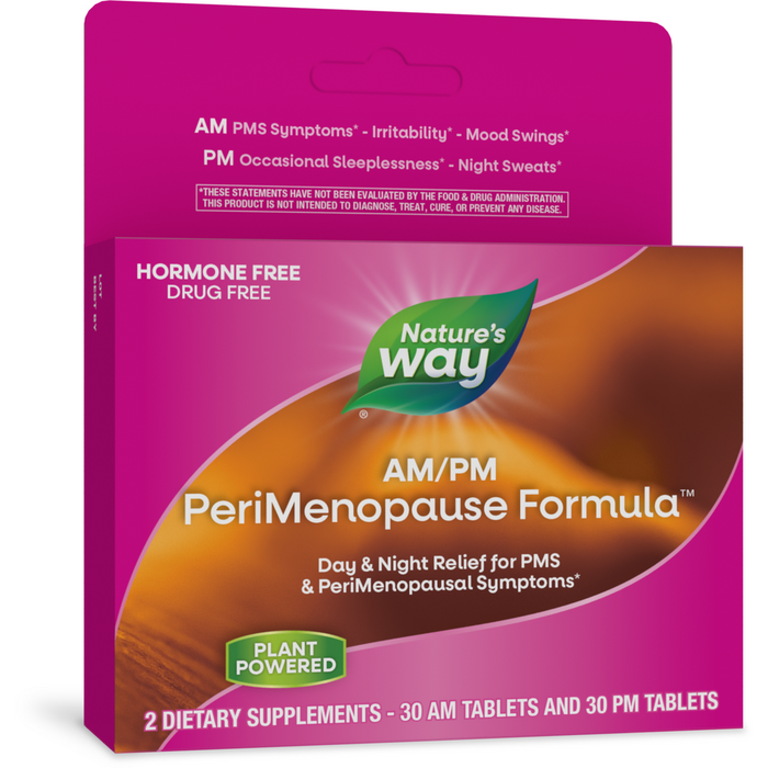 Nature's Way AM/PM PeriMenopause Formula, 60 tablets, front of box