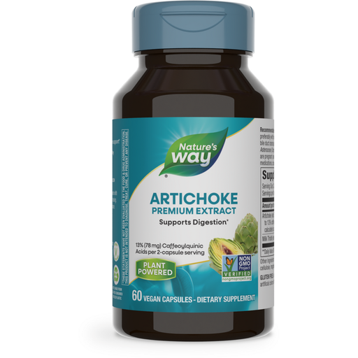 Nature's Way Artichoke 300 mg, 60 capsules, front of bottle