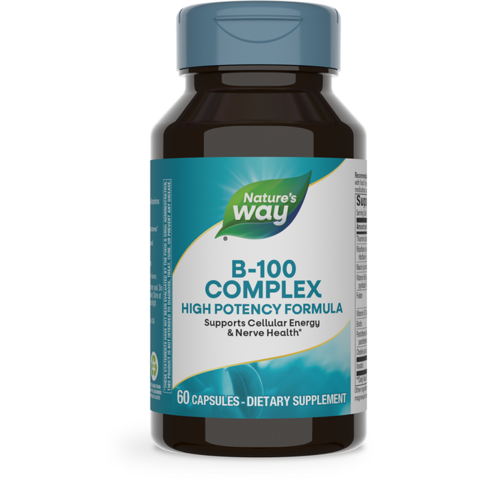 Nature's Way B-100 Complex, 60 capsules, front of bottle