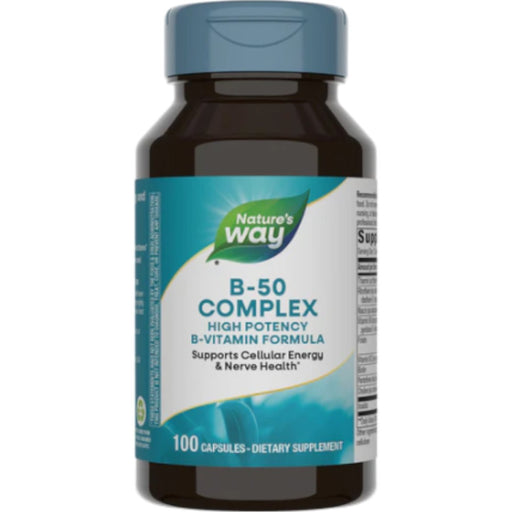 Nature's Way B-50 Complex, 100 capsules, front of bottle
