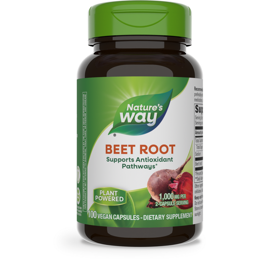 Nature's Way Beet Root, 100 capsules, front of bottle