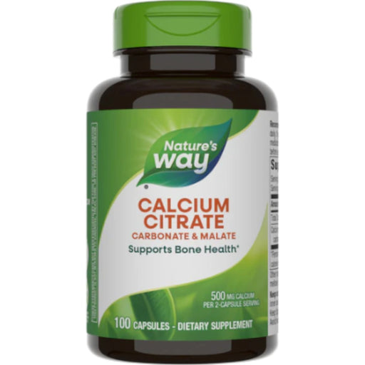 Nature's Way Calcium Citrate Carbonate & Malate 500 mg, 250 capsules, front of bottle