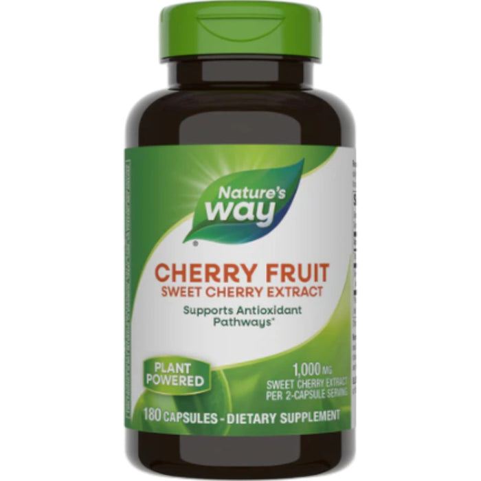 Nature's Way Cherry Fruit, 180 capsules, front of bottle