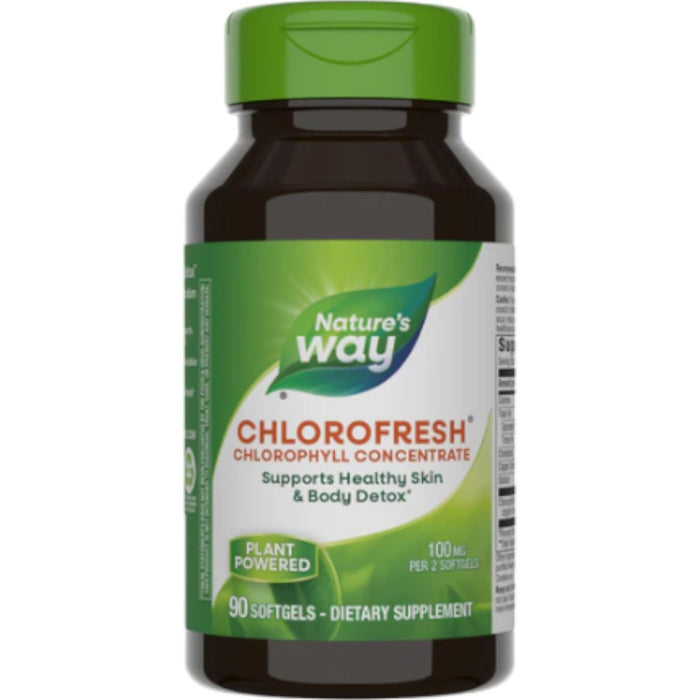 Nature's Way Chlorofresh, 90 softgels, front of bottle