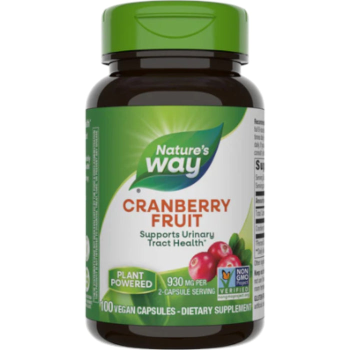 Nature's Way Cranberry Fruit, 100 capsules, front of bottle