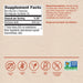 Nature's Way Damiana Leaves 100 capsules supplement facts label
