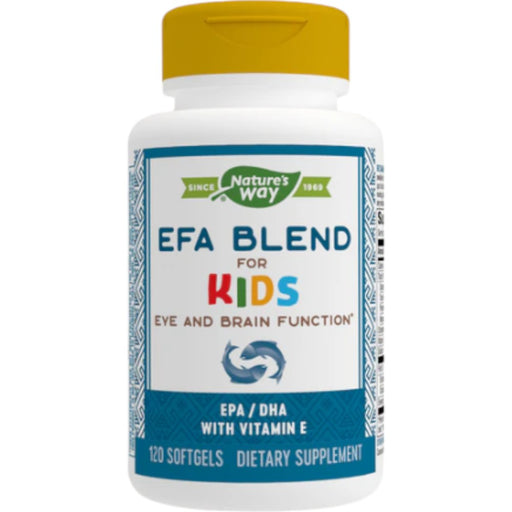 Nature's Way EFA Blend for Kids, 120 softgels, front of bottle