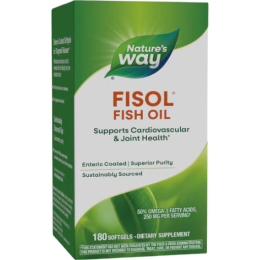 Nature's Way Fisol, 180 softgels, front of box