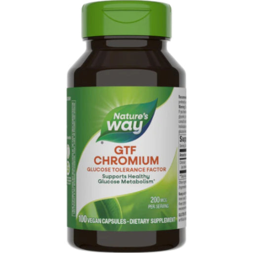 Nature's Way GTF Chromium, 100 capsules, front of bottle