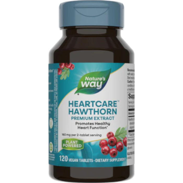 Nature's Way HeartCare Hawthorn, 120 tablets, front of bottle