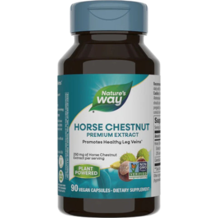 Nature's Way Horse Chestnut Extract 250 mg, 90 capsules, front of bottle