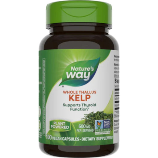 Nature's Way Kelp 600 mg, 100 capsules, front of bottle