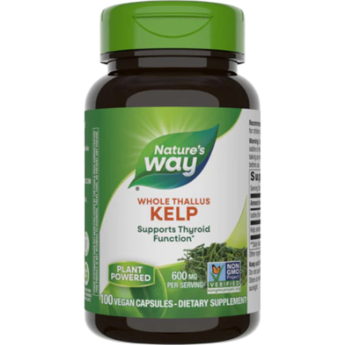 Nature's Way Kelp 600 mg, 100 capsules, front of bottle