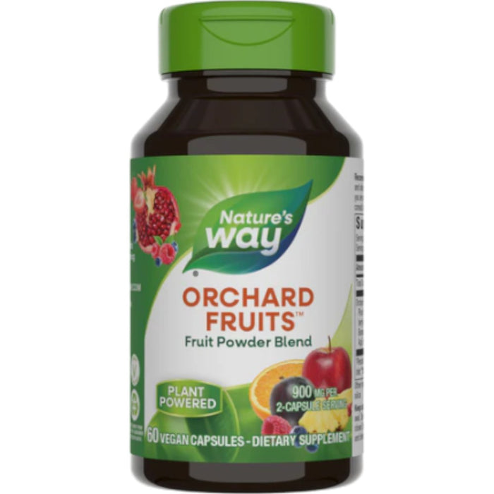 Nature's Way Orchard Fruits, 60 vegetarian capsules, front of bottle