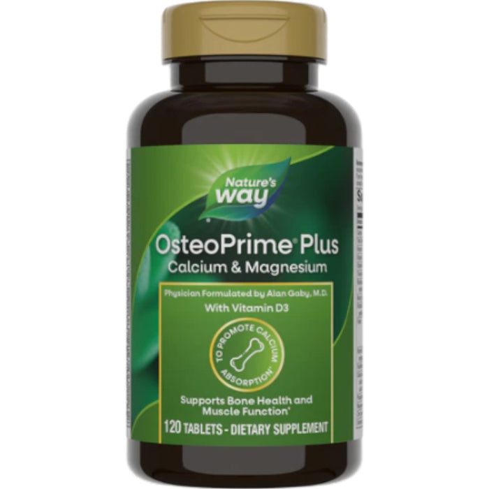 Nature's Way OsteoPrime PLUS, 120 tablets, front of bottle