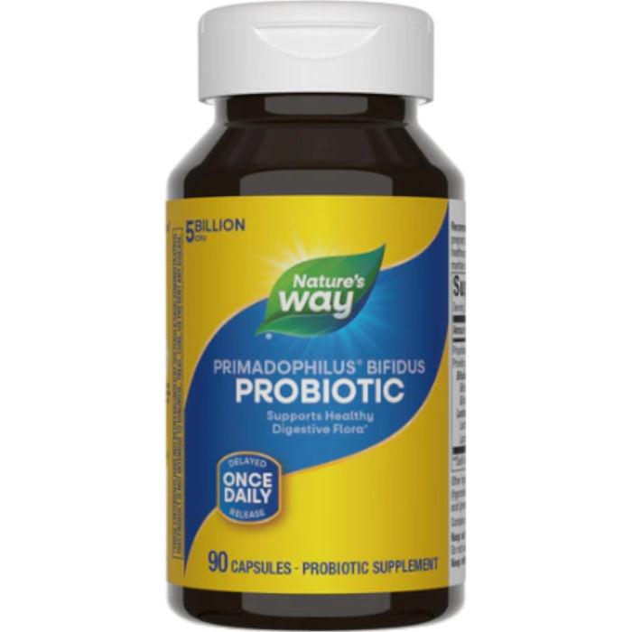 Nature's Way Primadophilus Bifidus Probiotic, 90 capsules, front of bottle