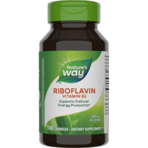 Nature's Way Riboflavin 100 mg, 100 capsules, front of bottle